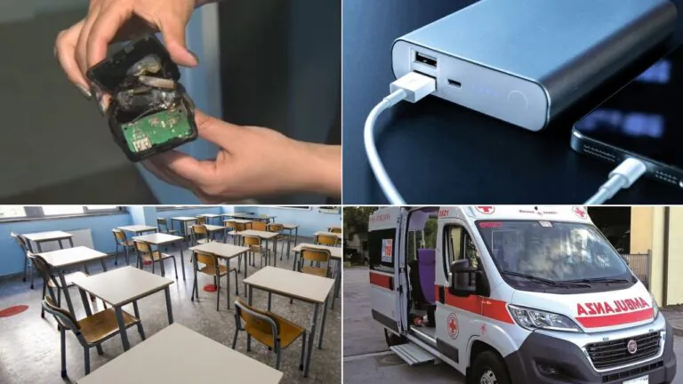 Caricatore scoppia in classe: studenti intossicati dal fumo