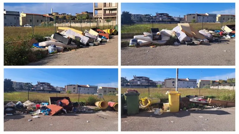 Degrado totale: rifiuti abbandonati nei pressi del parco