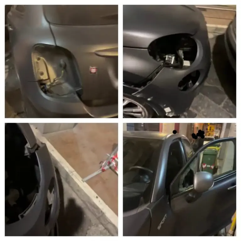 Va a trovare un’amica e i ladri assaltano la sua auto