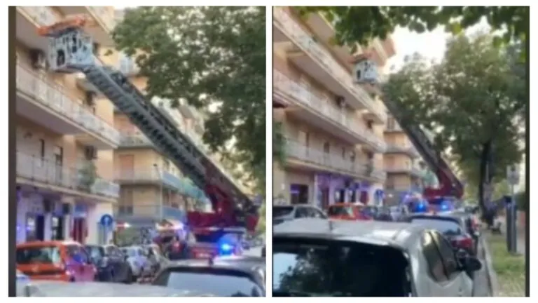 Colto da malore al quarto piano, intervento salvavita dei caschi rossi