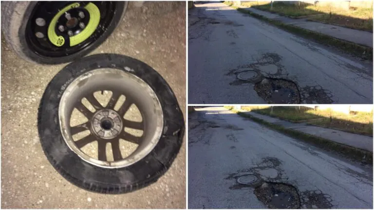 Periferia abbandonata, buche come voragini e danni