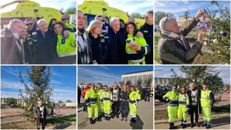 La protezione civile sanfeliciana dona l’albero alla sede regionale