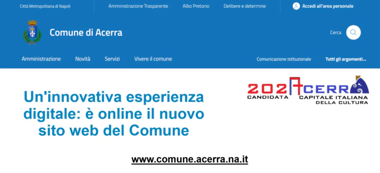 Comune apre nuovo portale web grazie ai fondi del Pnrr