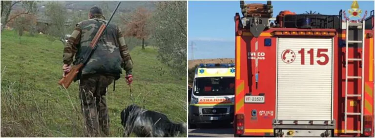 Va nei boschi e trova un uomo ferito a terra che scappa all’arrivo dei soccorsi