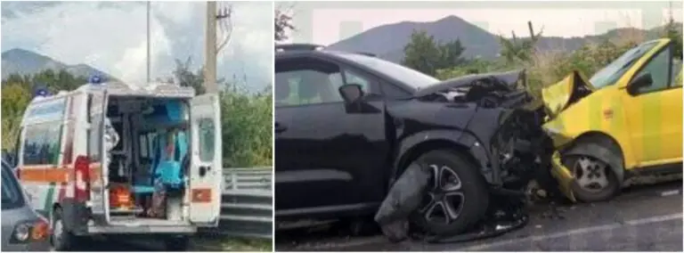 Violento frontale tra 2 auto, c’è un ferito grave