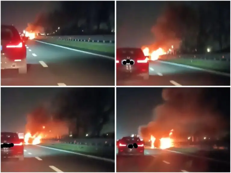 Auto distrutta dalle fiamme sull’asse viario del Casertano