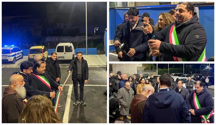 L’amministrazione Guida inaugura parcheggio: migliorata viabilità della zona