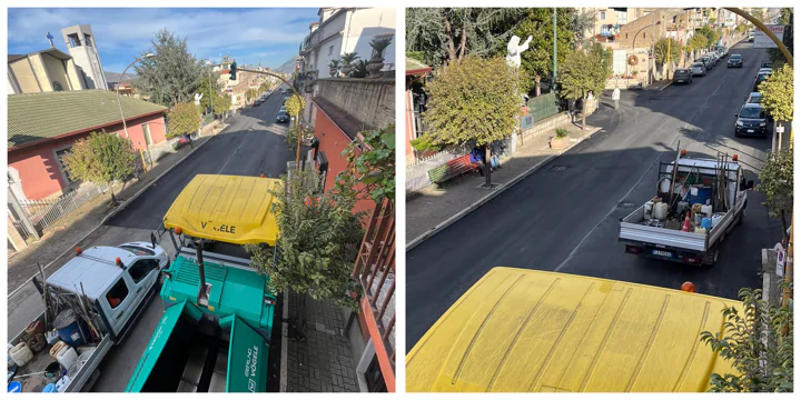Lavori su via Napoli: riqualificato tratto di strada della frazione
