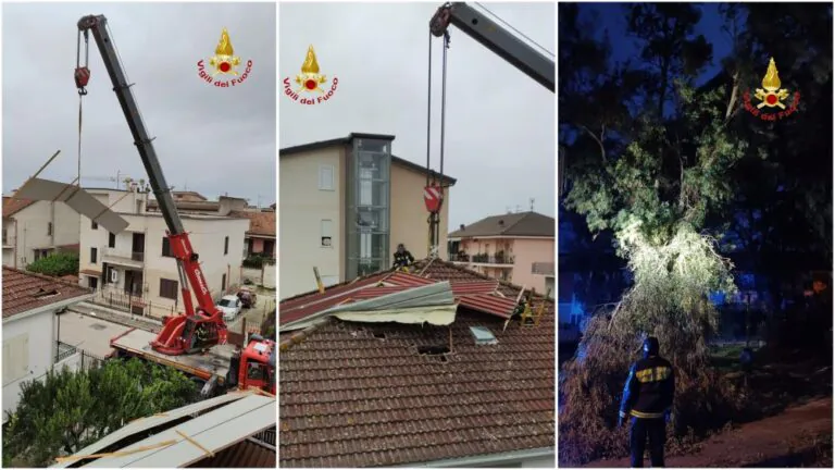 Maltempo e danni, i pompieri fanno gli straordinari
