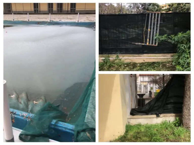Raid vandalico alla piscina comunale, è allarme