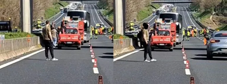 Incidente sull’A1: coinvolto pullman carico di studenti casertani