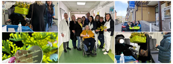 Mimose alle donne ricoverate all’Ave Gratia Plena: l’iniziativa