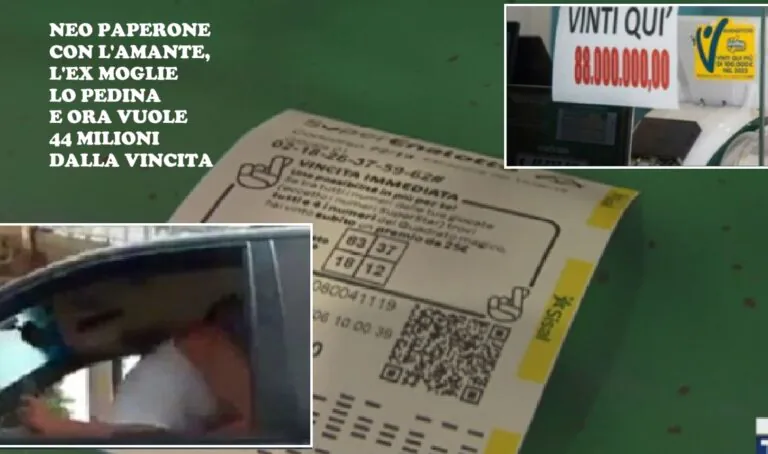 L’impiegato da 88 milioni spiato dall’ex moglie: “Così ha scoperto l’amante e la vincita”