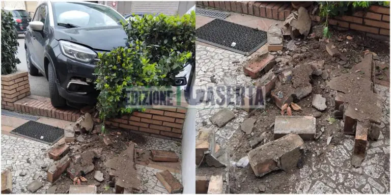 Per evitare tamponamento si schianta su muretto di pizzeria