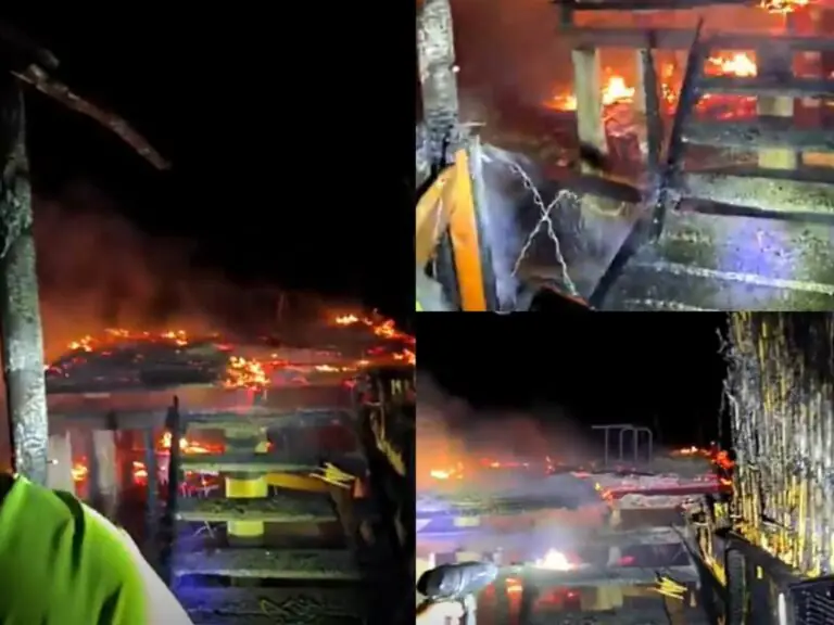 Raid all’Oasi: capannone dato alle fiamme