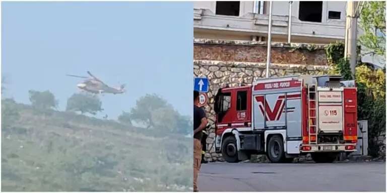 Cade sulle colline e resta ferito. Arriva elicottero