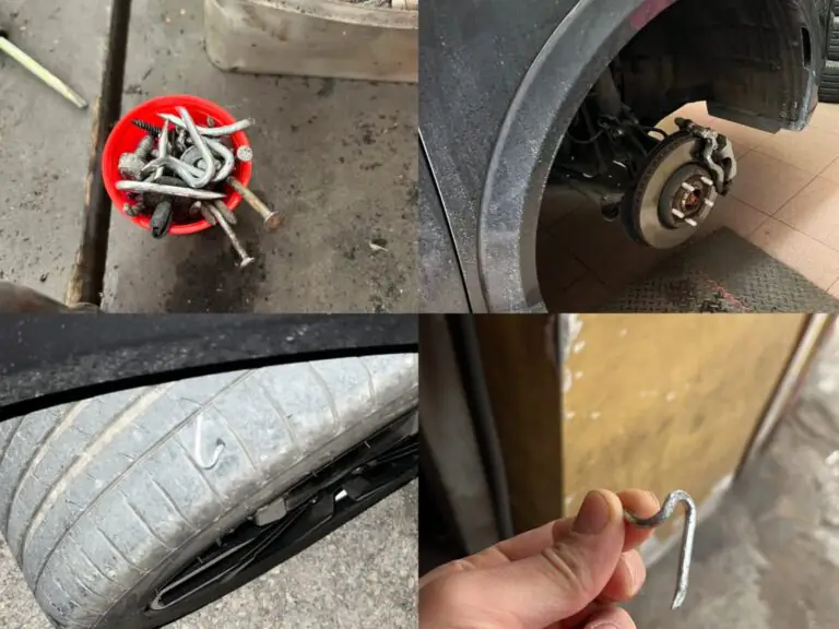 Spargono chiodi in strada provocando danni alle auto