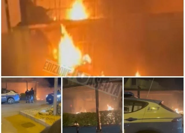 Incendiato il dehors di noto loungebar della movida: è allame