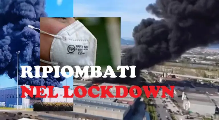 Disastro nube nera, per l’Arpac tutto ok: gente gira con mascherine