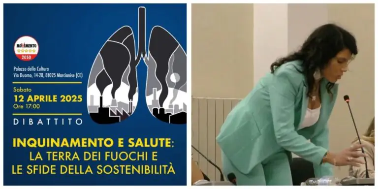Inquinamento, a Marcianise un dibattito pubblico su “La Terra dei Fuochi e le sfide della sostenibilità”