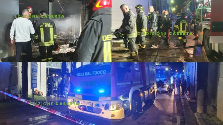Negozio di elettrodomestici della valle in fiamme