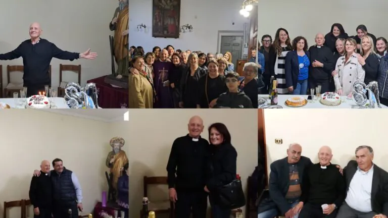 Don Mario compie gli anni: festa a sorpresa per il parroco della valle