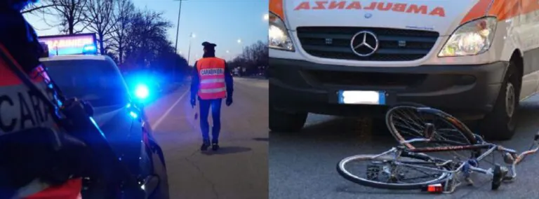 Incidente nella frazione, ciclista resta a terra