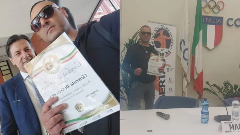 Maestro di Boxe casertano premiato alla Sala d’onore del Coni a Roma