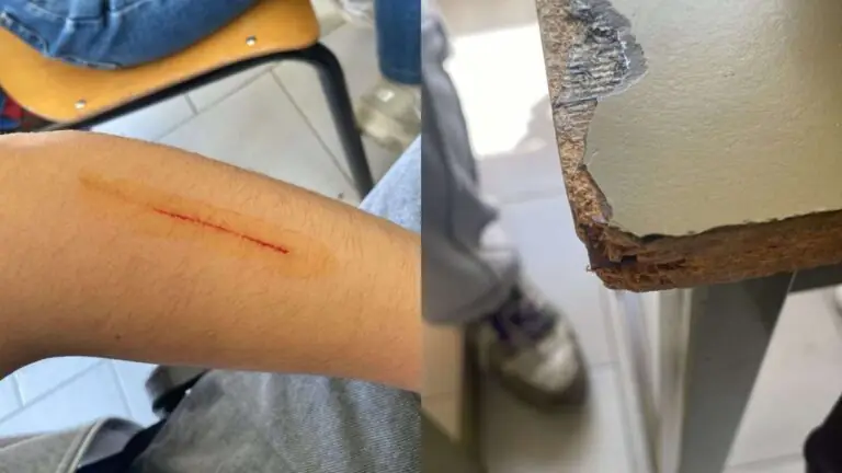 Banchi da Medio Evo nel liceo casertano: studentessa rischia di farsi male