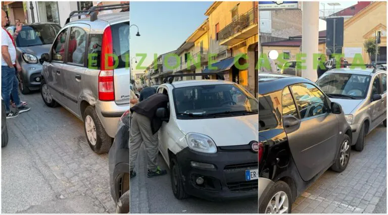 Carambola pazzesca sulla strada principale: diversi danni