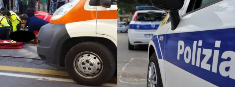 Agente della Municipale travolto in strada, trasportato d’urgenza