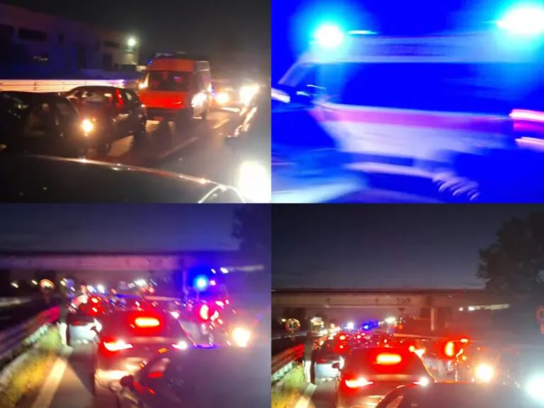 Auto si ribalta, caos sull’Asse Mediano: traffico in tilt e feriti