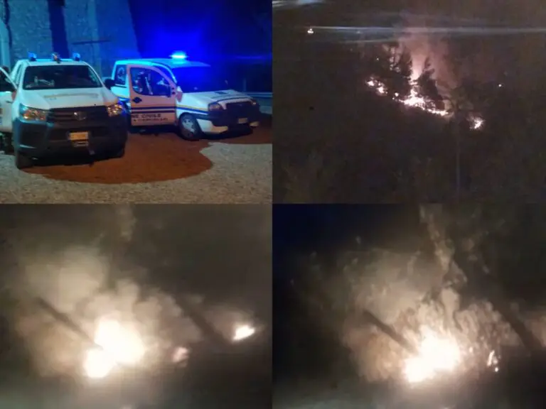 Brucia una zona della valle: paura per la notte