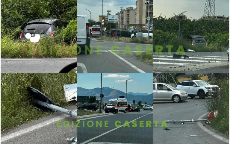 Incidente choc al solito incrocio della valle: ci sono feriti, 3 ambulanze sul posto