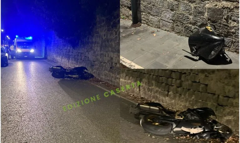 Si schianta con la moto al confine tra 2 frazioni, centauro in ospedale