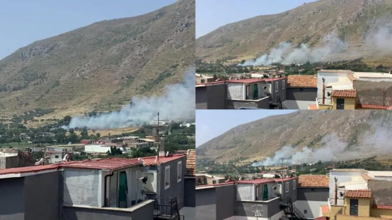 Montagna va a fuoco: fiamme minacciano le abitazioni