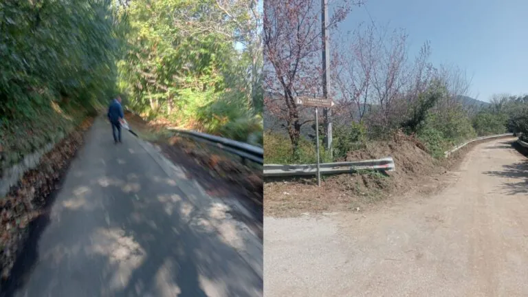 Operatori della provincia “ridanno vita” alla strada per il Santuario