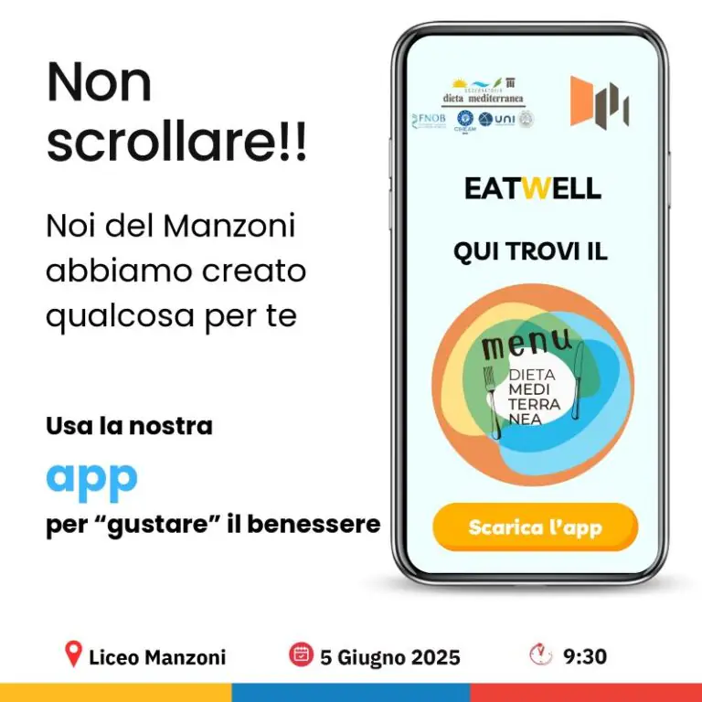 Il Liceo Manzoni fa scuola di alimentazione sana: nasce l’app Eatwell