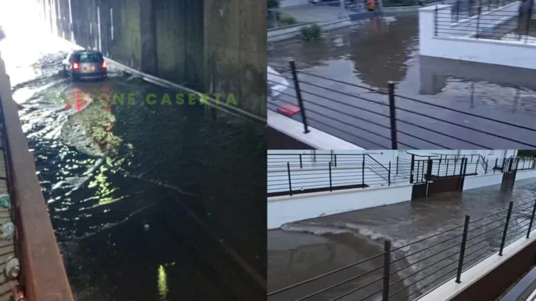 Sottopasso ancora allagato e una zona di un’altra frazione sott’acqua