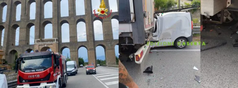 Furgone sotto il tir: le condizioni dei feriti