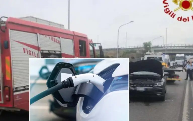 Folgorato e sbalzato da una scarica dell’auto elettrica