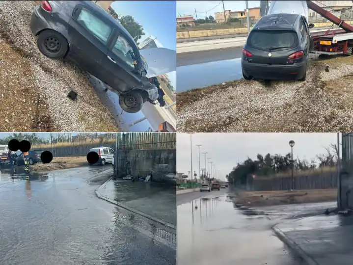 A folle velocità finiscono contro tubatura e scappano, famiglie restano senza acqua