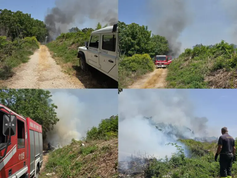 Vasto incendio “esplode” in zona di campagna: intervengono pompieri e Protezione Civile