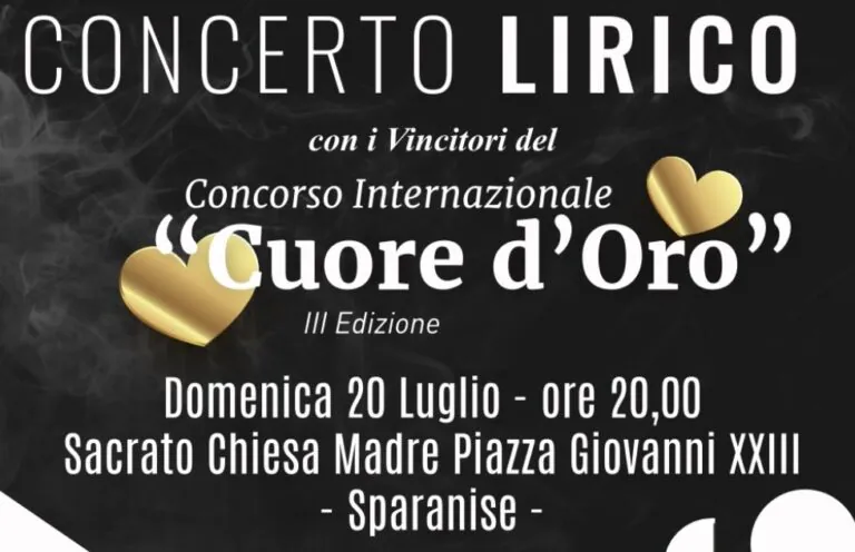 “Cuore d’Oro”: i vincitori in piazza per il concerto lirico 