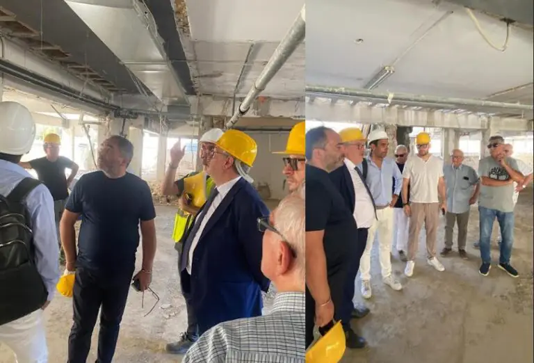 Sopralluogo sul cantiere del pronto soccorso: ecco i tempi