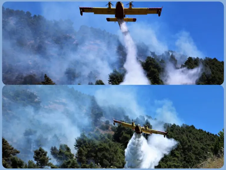 Casertano nella morsa dei roghi: elicotteri e Canadair in azione