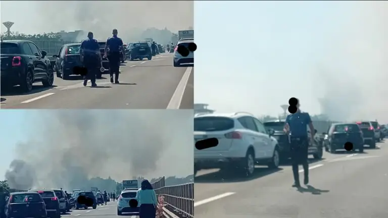 Rogo nei pressi della Statale: nube di fumo invade la carreggiata. Traffico in tilt