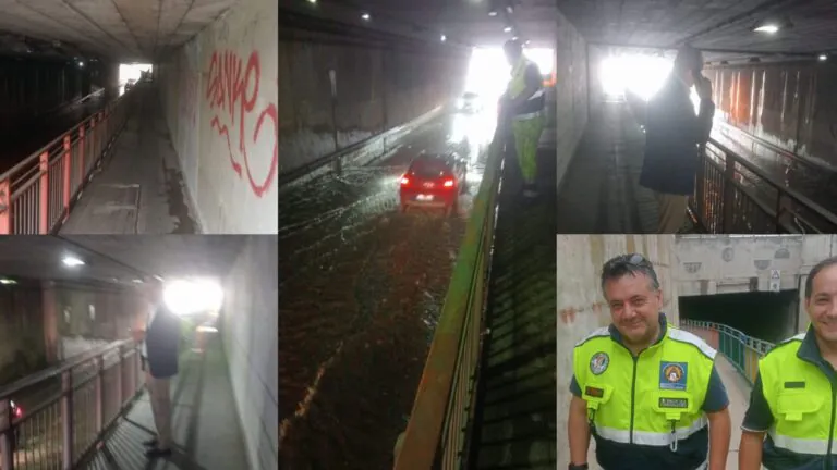 Sottopasso allagato dopo nubifragio: arrivano subito interventi