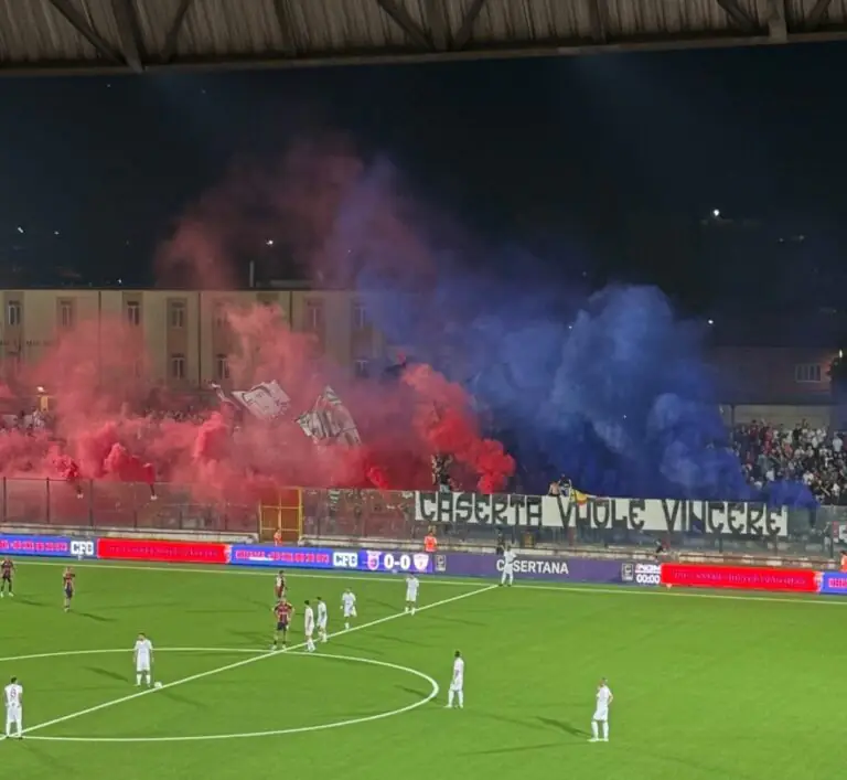 La Casertana cala il tris alla prima, buono il debutto di Coppitelli al Pinto