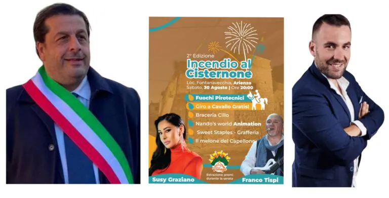 “Arienzo Summer Village” torna col penultimo evento dell’estate: “L’incendio al Cisternone”